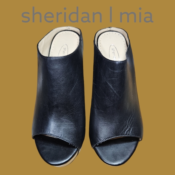 Sheridan Mia Platform Wedge Leather Sandal - Picture 5 of 12